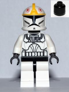 LEGO Minifigure -- Clone Pilot (Clone Wars) with Black Head-Star Wars -- SW0355 -- Creative Brick Builders